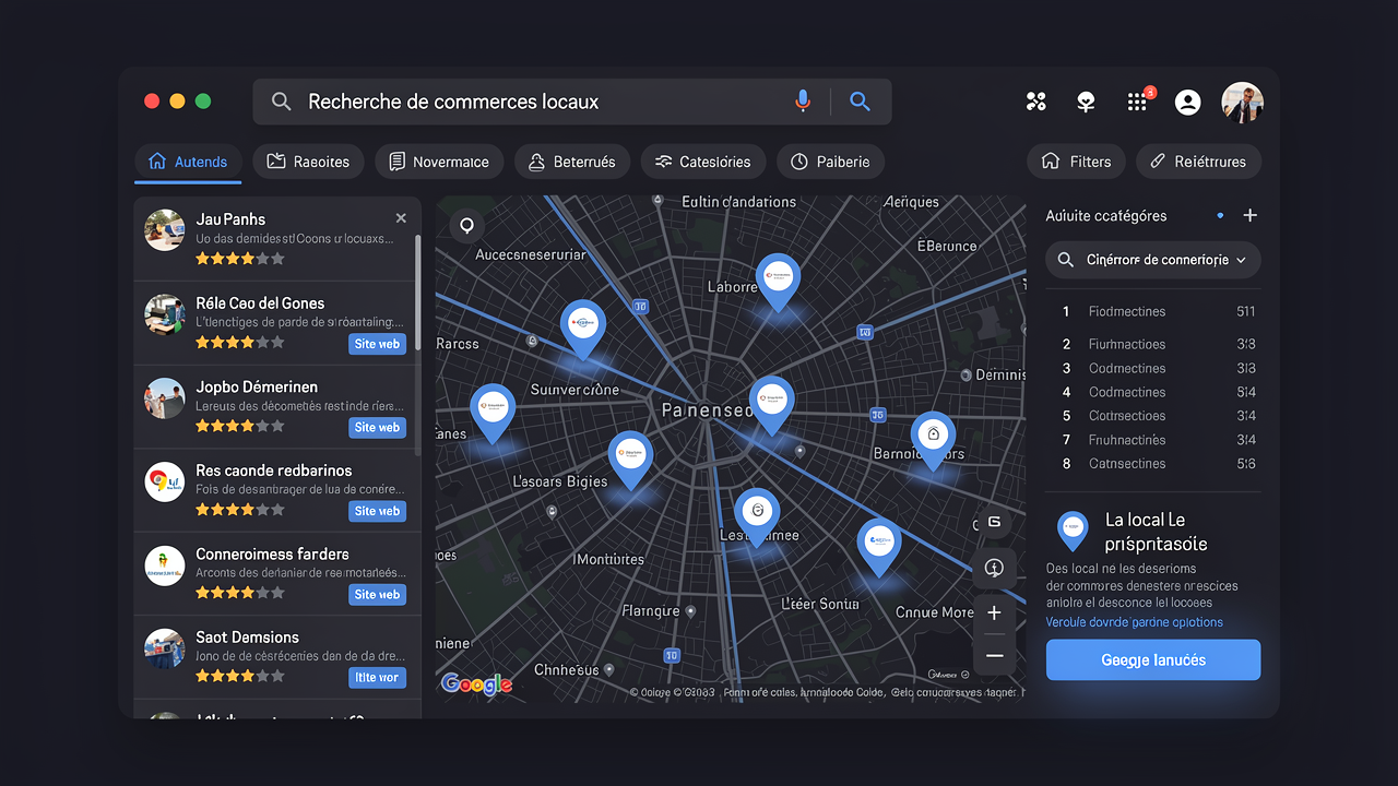 Google Maps SEO local commerce Poitiers — fiche Google Business optimisation
